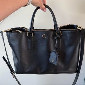 Tory Burch Black Leather Satchel